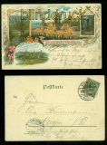 HOHENSYBURG farb-Litho-AK vier Ansichten 1899 (d6776)