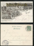 Schwelm farb-Litho-AK Gruss v Schwelmer Brunnen 1898 (d7087)