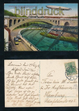 BARMEN farb-AK Schwebebahn Barmen-Elberfeld-Vohwinkel 1914 (d7248)