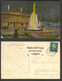 Dortmund farb-AK Fredenbaum Leuchtfontne 1930 (d3285)