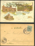 Bochum farb-Litho Gruss aus 3 Ansichten 1901 (d3324)