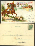 Behüt dich Gott farb-Litho-AK 1899 ( d3303)