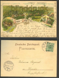 Dahl a d Vollme farb-Litho-AK 3 Ansichten 1899 (d3331)