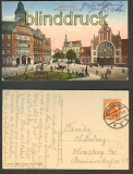 Gelsenkirchen farb-AK Bahnhofsplatz mit Postamt (d3364)