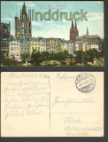 Kln farb-AK Alter Markt Rathaus + Dom 1914 (d3373)