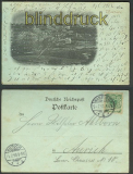 Warburg sw-AK Mondscheinkarte 1899 (d3725)