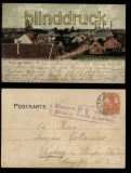 Rheine farb-AK Gruss aus ..... Teilansicht Zensur 1916 (d5860)