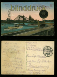 KLN farb-AK Neue Hngebrcke mit technischen Daten Feldpost 1916 (d5979)