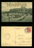 AACHEN sw-AK Hauptbahnhof mit Kriegerdenkmal 1903 (d6140)