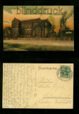 BAD DRIBURG farb-AK Hotel Englischer Hof Bahnpost 1912 (d6604)