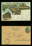 HAGEN farb-Litho-AK Gruss aus ...... vier Ansichten 1901 (d6616)