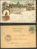 Dortmund farb-Litho-AK Gruss aus Oberpostdirekt (d3236)