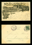 HAGEN farb-Litho-AK Gruss aus ...... drei Ansichten 1897 (d6618)