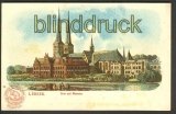Lbeck farb-Litho-AK Dom und Museum ungebraucht (d4548)