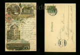 HAGEN farb-Prge-AK Gruss aus Deutscher Krug vier Ansichten 1903 (d6632)