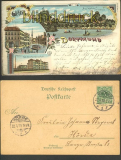 Dortmund farb-Litho-AK 3 Ansichten 1899 (d3241)