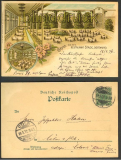Dortmund farb-Litho-AK Gruss a d Restaurant Stad(d3247)
