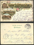 Hrde farb-Litho-AK Gruss aus Hrde 4 Ansichten 1899 (d3242)