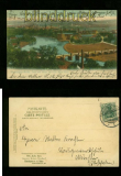 HATTINGEN - Ruhr farb-AK Total mit Blick auf Villa Bella Riva 1907 (d6640)