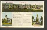 Detmold farb-AK 3 Ansichten + Lied ungebraucht (d4531)
