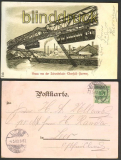 Elberfeld-Barmen sw-Litho-AK Schwebebahn Mondscheinkarte 1900 (d4391)