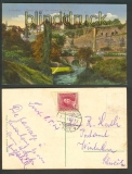 Luxemburg farb-AK LAlzette au pied des rochers du Bock 1914 (a0800)