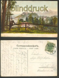 Hohensalzburg farb-AK vom Kapuzinerberg aus 1907(a0587)