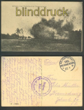 Wirkung einer franzsischen Minenexplosion sw-AK 1915 (a0756)