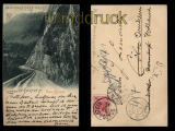 Pass-Klamm sw-AK 1899 nach Cln Weiterversand nach Holland (a0981)