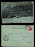 Gruss aus Innsbruck sw-AK Schloss Ambras 1899 Mondscheinkarte  (a0980)