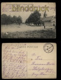 Hattencourt (Somme) sw-AK LEglise et la Place Feldpost 1914 (a1011)