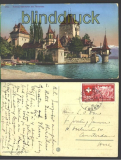 Schweiz Thunersee farb-AK Schloss Oberhofen 1932(a0475)