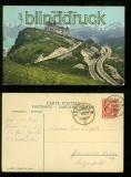 RIGI-KULM und die Alpen farb-AK Panorama 1907 (a2068)
