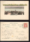 Neuchatel et les Alpes Panorama farb-AK 1908 (ch0017)