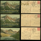 Arosa farb-AK drei Karten Obersee (2) und lplisee 1907 (a2119)