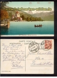 Thunersee Schloss Oberhofen farb-AK 1908 (ch0019)