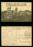 BREST-LITOWSK sw-AK zerstrte Huser Feldpost 1917 (a1095)