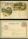 Karlsbad farb-Litho-AK 2 Ansichten 1899 (a1059)