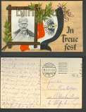 Kaiser Wilhelm farb-AK In Treue fest 1916 (d4161)