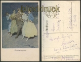 Wennerberg-Kriegspostkarte farb-AK Strandpromenade 1918 (d3569)