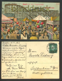 Gru von der Vogelwiese Dresden farb-AK 1929 (d3641)
