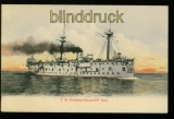 S.M. Artillerie-Schulschiff Mars farb-AK ungebraucht (d5896)