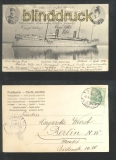 Kaiserliche Yacht Hohenzollern sw-AK Altona 1904 (d6980)
