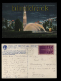San Fransisco farb-AK Court of the Moon Golden Gate International Exposition 1939 (a0999)