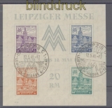 SBZ Mi # Block 5 a Y Z (II) Wasserzeichenabart Fotoattest Strh BPP (43604)