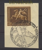 dt. Reich Mi # 671 y Braune Band 1938 SSt. Briefstck (22352)