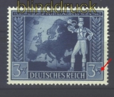 dt. Reich Mi # 820 II postfrisch Plattenfehler (17035)