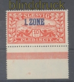 Schleswig Mi # 28 b postfrisch Aufdruckmarke (45360)