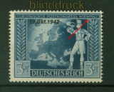 dt. Reich Mi # 823 I postfrisch Postkongreß mit Plattenfehler (42024)