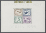 dt. Reich Mi # Block  5 Olympia-Block postfrisch (42922)